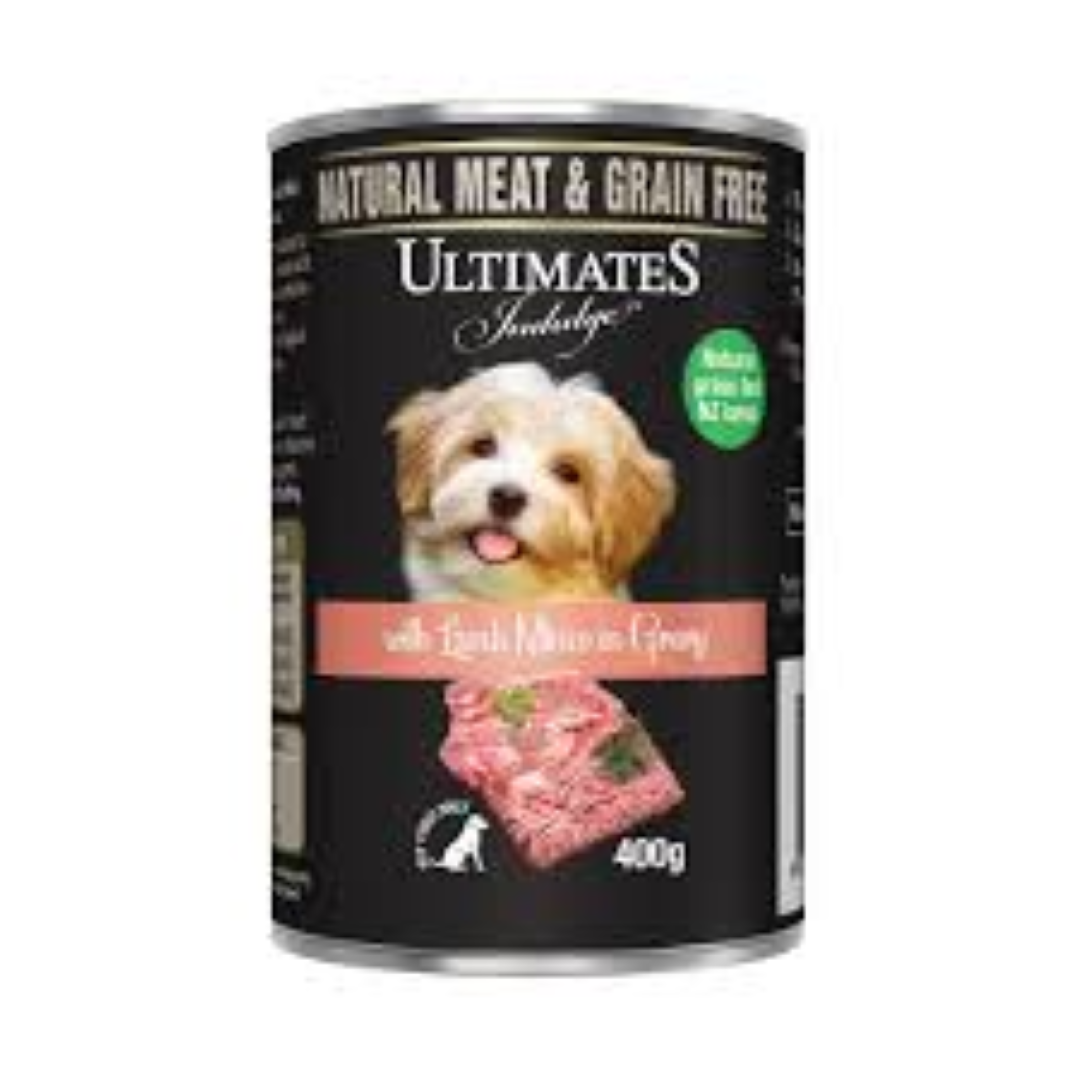 ULTIMATE DOG CAN LAMB MINCE GRAVY 400G